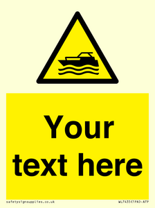 Custom Warning motorised watercraft